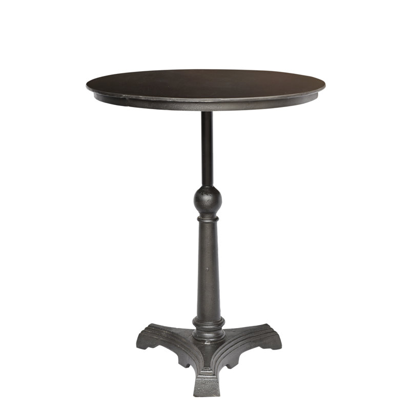 Round Metal Outdoor Bistro Table , 24'' in. W 24'' in. D