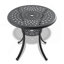 Ensemble de salle à manger 5 pièces en aluminium coulé toutes saisons comprenant 4 chaises pivotantes et une table ronde de 30,71 po-1339822982