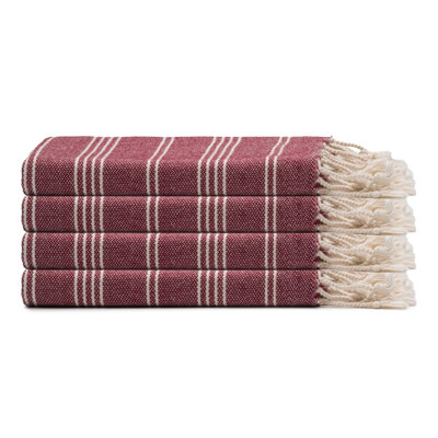 Ensemble de 4 serviettes en coton Essential