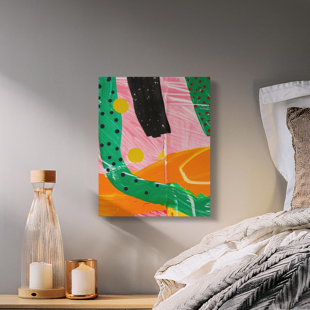 Abstract Wall Art, Colorful Painting Print, Modern Art Canvas, Bold Wall Decor, Contemporary Art Print, Home Decor, Wrapped Canvas Art