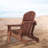 Oversize Wooden Outdoor Folding Adirondack Chair, Pre-Assembled Patio Chair for Garden, Backyard, Porch&Pool Deck