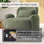 Fauteuil d'appoint moderne surdimensionné 37,2 po-565864227