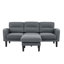 3 Seater Cotton Blend Sectional-978900218