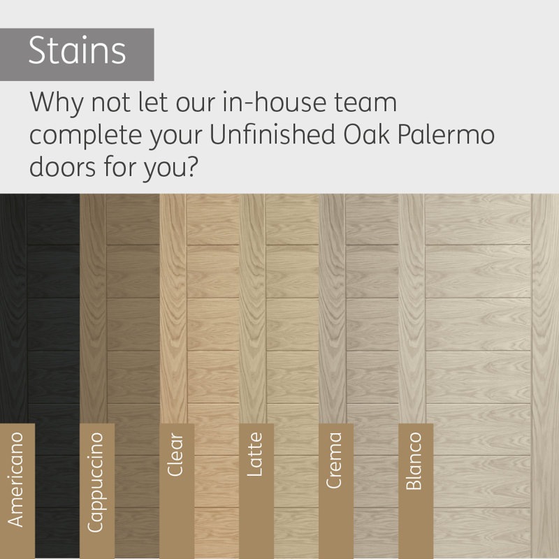 Internal Oak Palermo Bi-Fold, 1981 mm H x 762 mm W x 35mm D