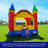 HeroKiddo 14 ft. Castle Commercial Grade Inflatable Bounce House for Kids with Basketball Hoop, Safety Netting and Blower