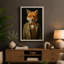 Dapper Fox Portrait Eclectic - Print-136727446-136727450