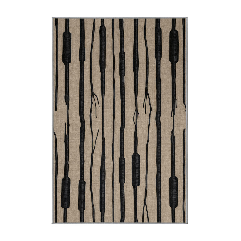  Washable Scorzonera Vegetables Area Rug