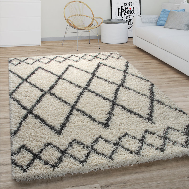 Troutville Geometric Area Rug, Rectangle 60cm x 100cm