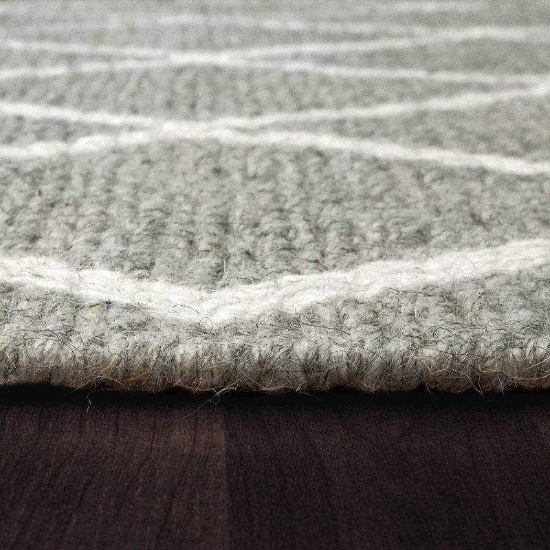 Performance Wool Geometric Indoor Rug, Rectangle 8' x 11'
