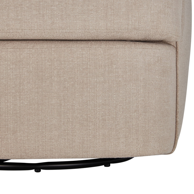 Fauteuil pivotant Ginevra, Tissu gris