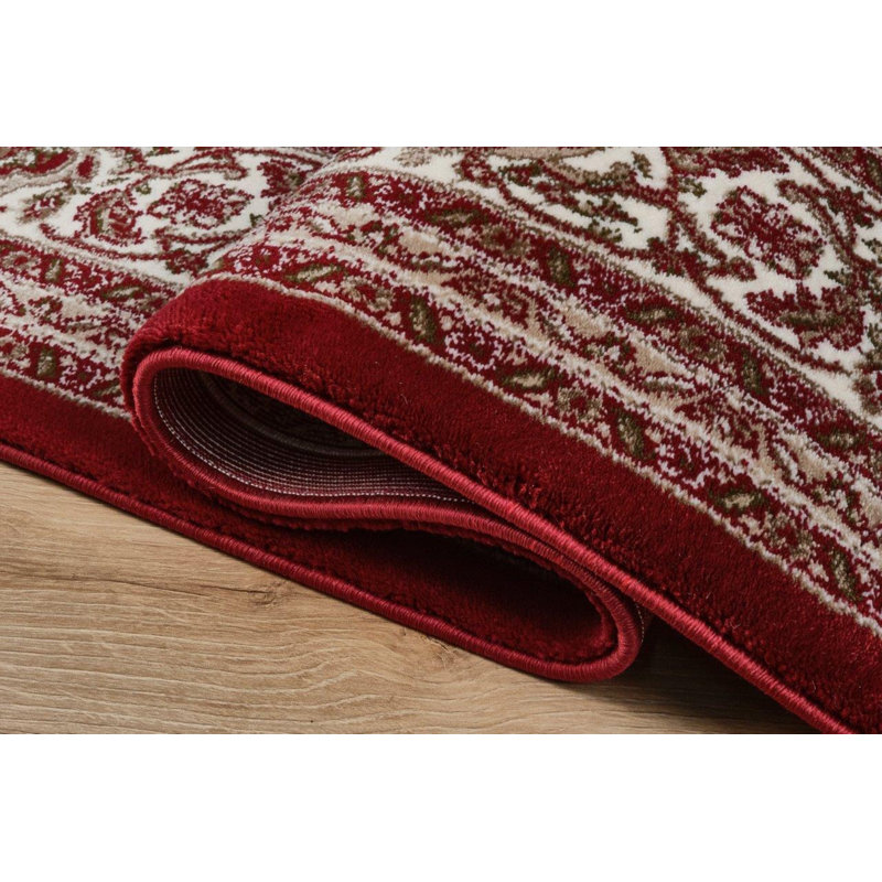 Tapis transitionnel rouge Sutphin Collection, Rectangle 10 pi x 14 pi