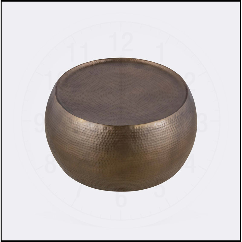 Table basse 32 po Modern Modern, Doré