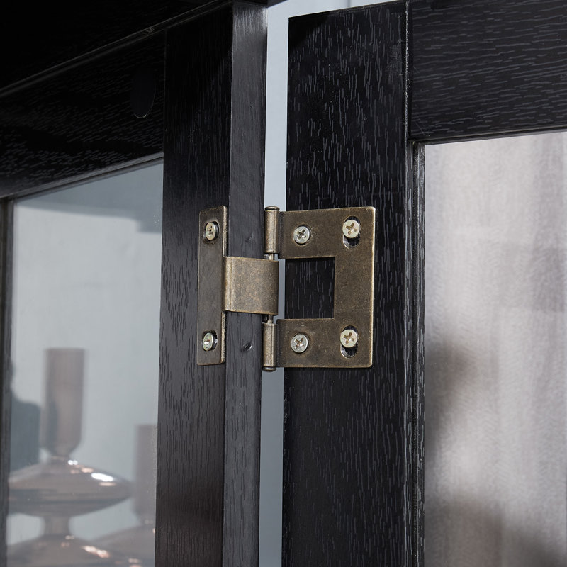 Armoire élégante en verre éclairé à six niveaux pour la cuisine, rangement personnalisable avec éclairage intérieur et tablettes réglables