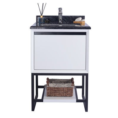 Riey 24 " W Free Standing Wall Mounted Single Double With Solid Surface Top