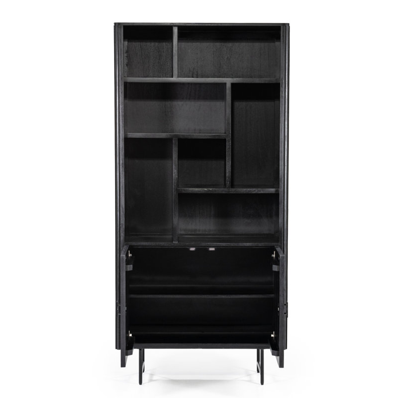 Remi Bookcase Storage Bookcase, Black
