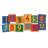 Simple Numbers Individual Squares Seating Tufted Multi Colour Area Rug