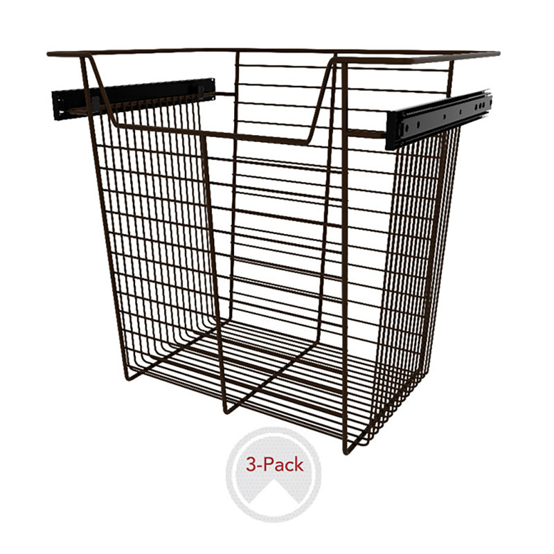 Panier de rangement Rev-A-Shelf, H 18,5 po x l 13,5 po x P 32,75 po, Noir