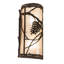 2 - Light Flush Mounted Sconce