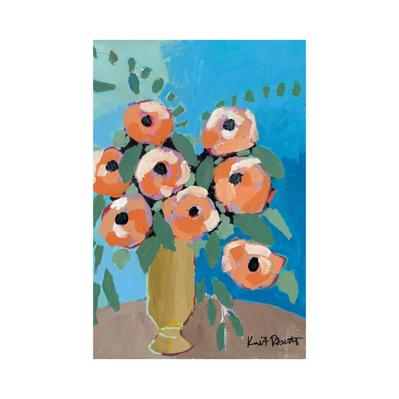 Bouquet For by Kait Roberts - Wrapped Canvas Gallery-Wrapped Canvas Giclée, 30.48 cm H x 20.32cm W