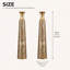 Ensemble de 2 grands vases en métal au fini noir mat pour un décor moderne-129593988-129593989
