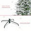 Arbre de Noël artificiel pin enneigé 9 pi non éclairé 9 pi