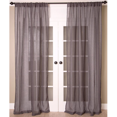 Linen Sheer Curtain Single Panel