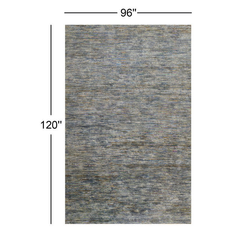 Cecily Abstract Area Rug in Blue, Rectangle 8' x 10'