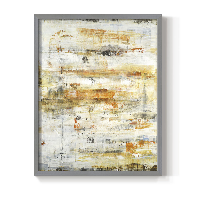 Reproduction d'art encadrée, "The retour", H 15 po x l 12 po, Gris