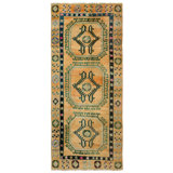 Vintage Turkish Village Rugs One-of-a-Kind Runner 4'6" X 10'3" Area Rug