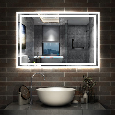 Brelle Rectangle Wall Vanity Mirror