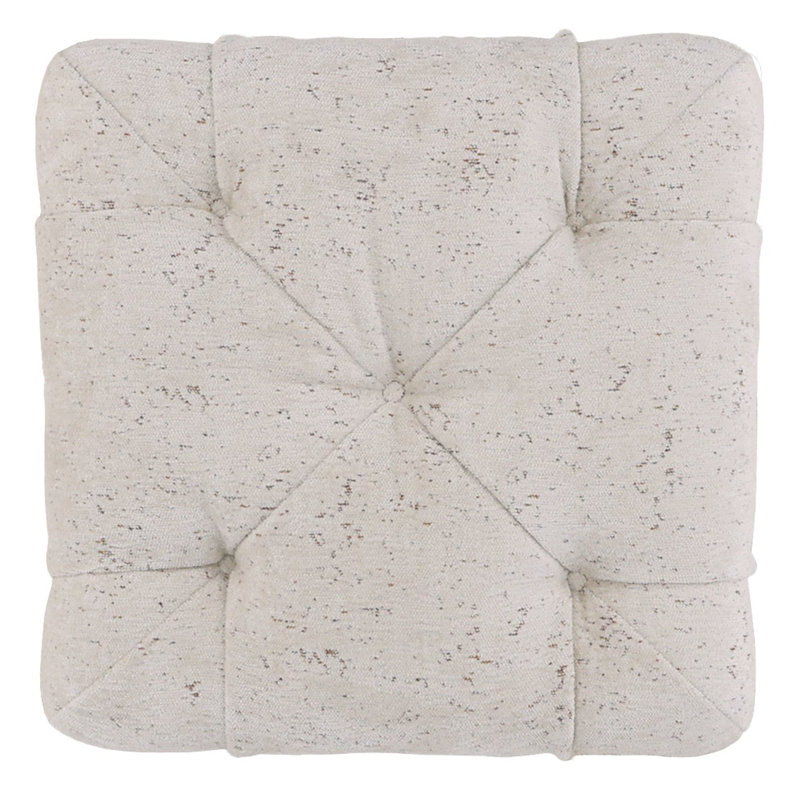 Glen Haven Square Ottoman, Toodaloo Parchment