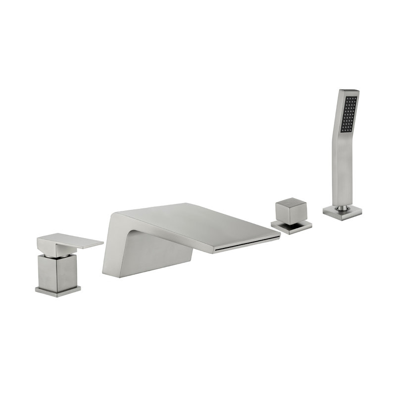 Deck Tub Spout, Brushed Nickel