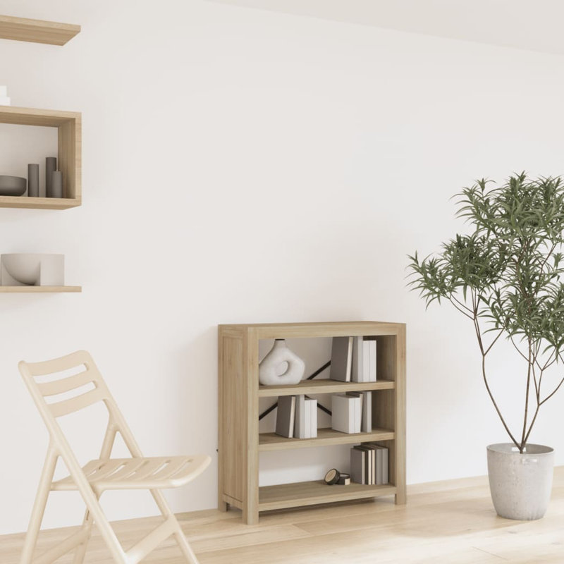 Kuk 80cm H Solid Wood Standard Bookcase