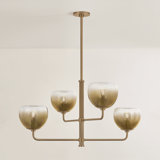 Troy Lighting August Chandelier in Patina Brass
