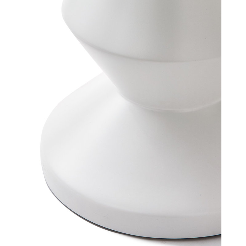 Table de bout Alfrida, Blanc mat