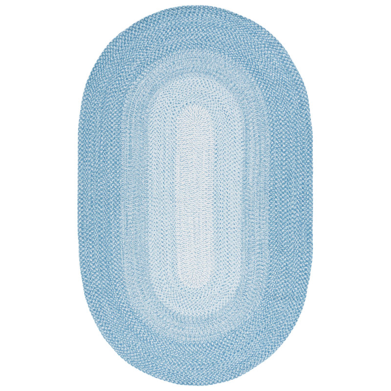 Karrie Hand Woven Performance Machine Washable Ombre Rug, Oval 4' x 6'