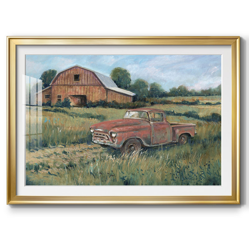 Rusting Away I, reproduction d'art encadrée, Or, H 30 po x l 44 po x P 1,5 po