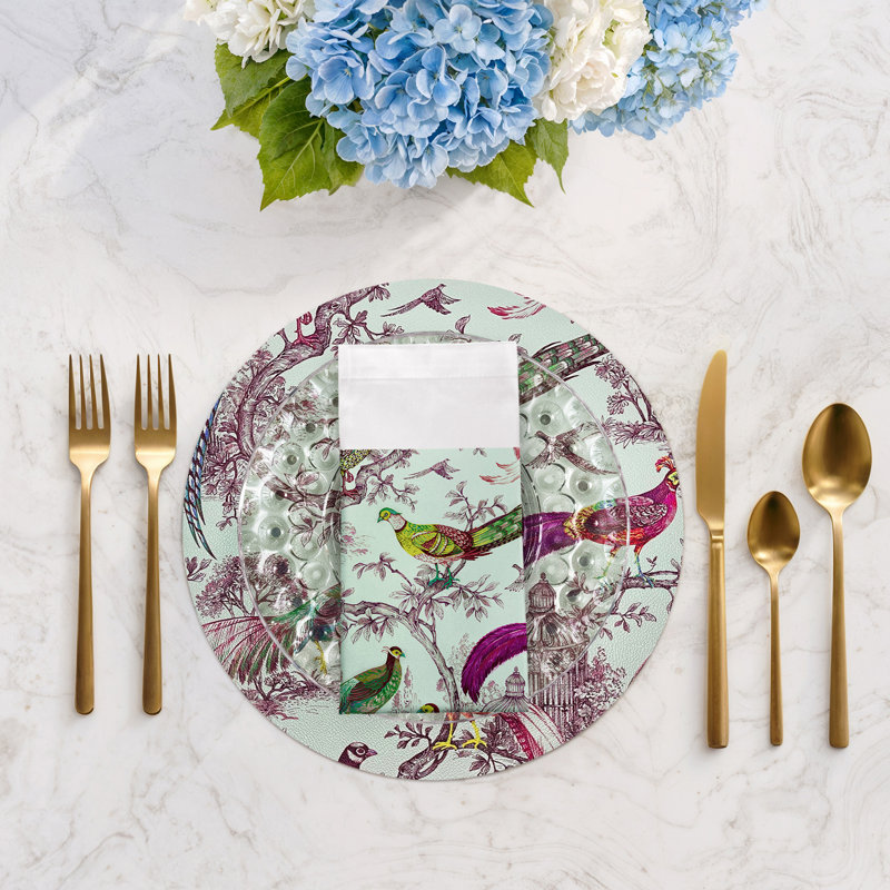 Pheasant Fall Sauvage Cotton Sateen Dinner Napkins, Meadow