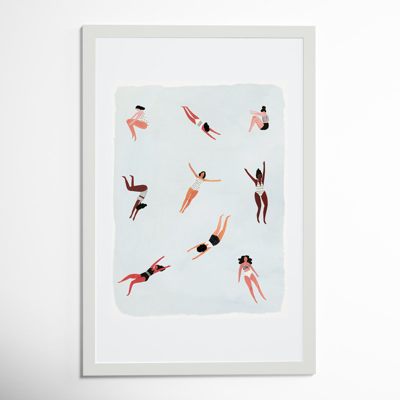 Minnows I by Victoria Borges, 20"H x 20"W, White