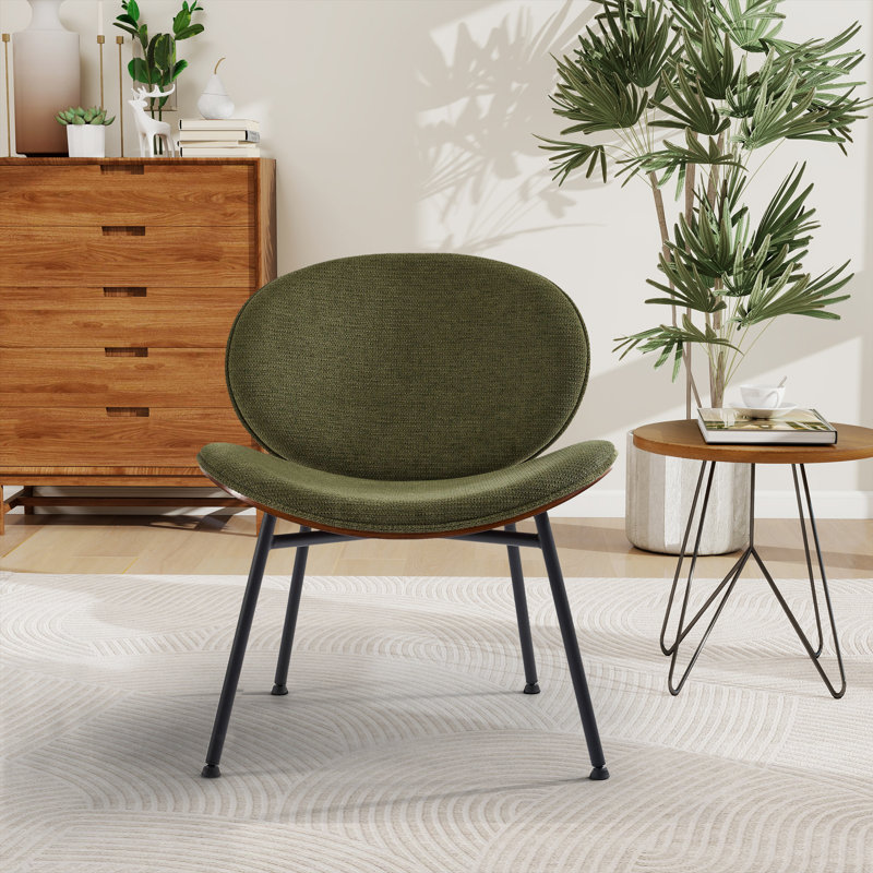 Fauteuil d'appoint Mid-Century, Vert