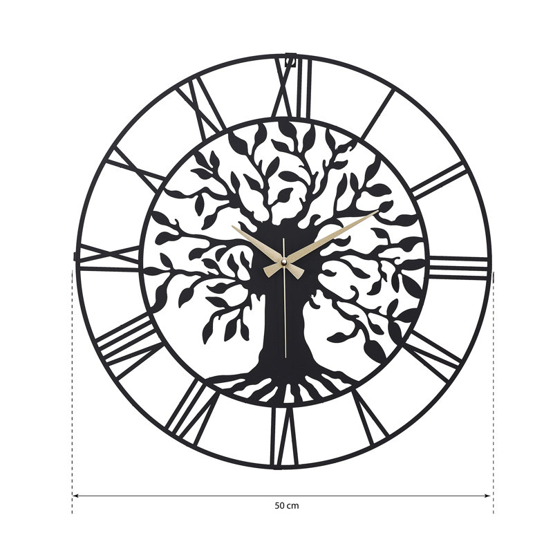 Marshallville Metal Wall Clock, 50cm x 50cm