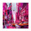 «Cityscapes Ray Heere Pop Art New York Pink 2», reproduction sur toile-90733781