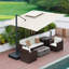 Parasol en aluminium pour porte-à-faux de patio-966120097