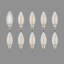 Paquet de 60 candélabres e12, blanc chaud, couleur blanche, 24 watts, ampoule b10 en verre transparent à intensité variable de 24 w-1339109132-1339109134