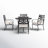 4-Person Patio Dining Set with Round Table