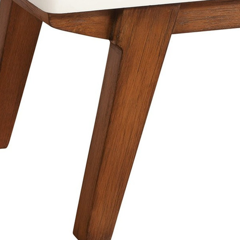 Table de chevet 26 po à deux tiroirs en bois blanc