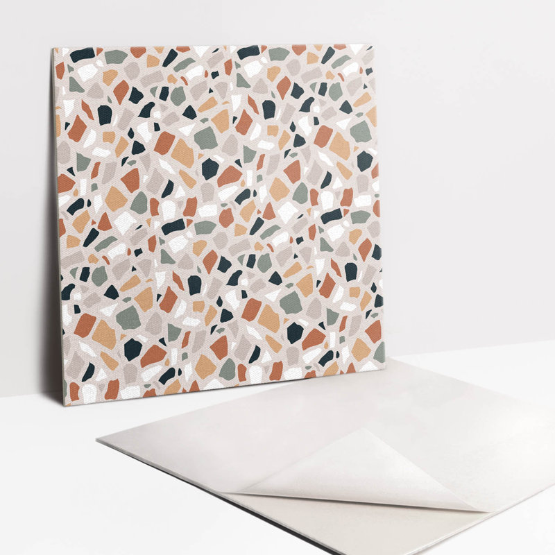 Rhona 30x30 cm Pvc Mosaic Sheet in Beige