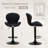  Swivel Upholstered Adjustable Height Bar Counter Stool with Metal Frame-278038284