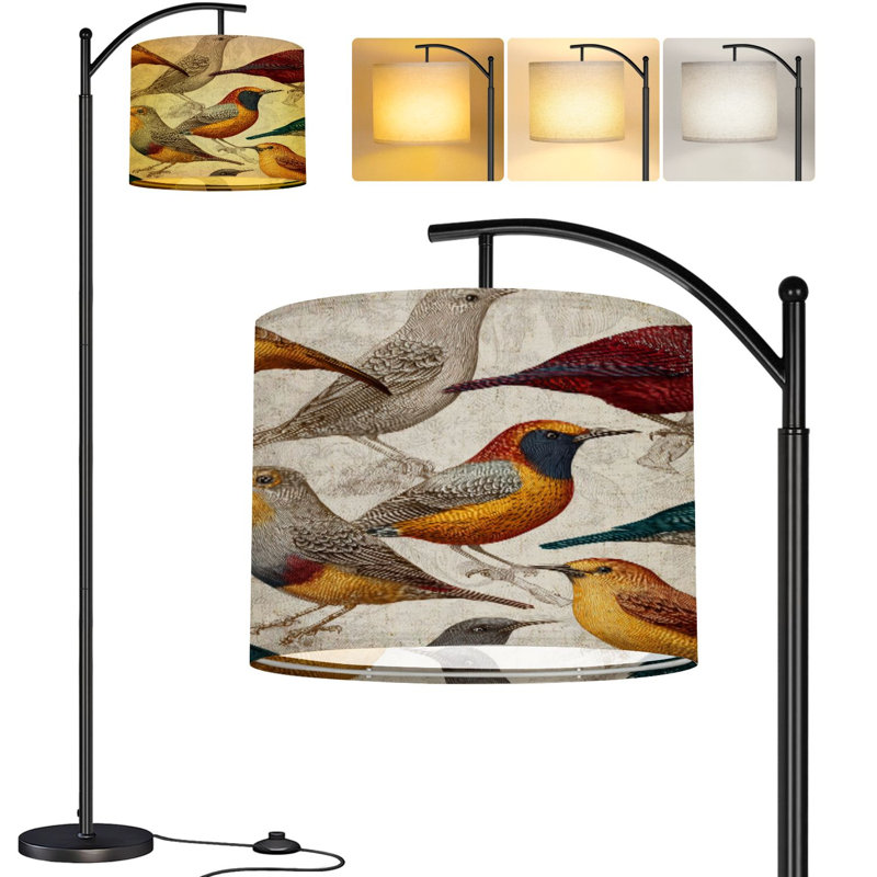  Lampe sur pied Arc Birds