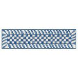 Truly Royal Checkered 2'6" x 8' Washable Runner